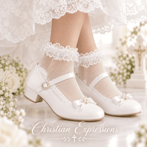 Girls First Communion Anklet Socks Sheer Spandex Cotton